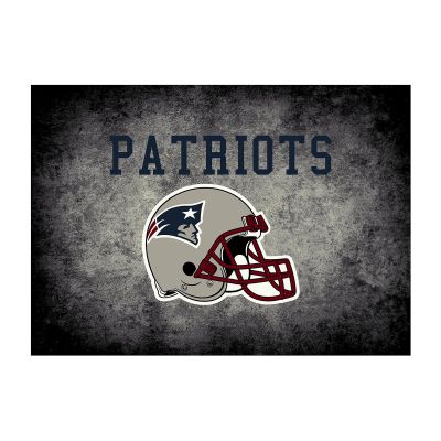 New England Patriots Distressed Area Rug