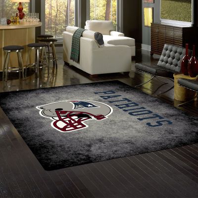 New England Patriots Distressed Area Rug