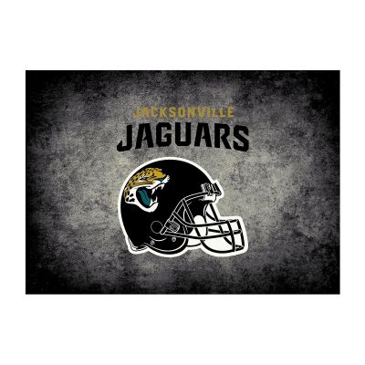 Jacksonville Jaguars Distressed Area Rug