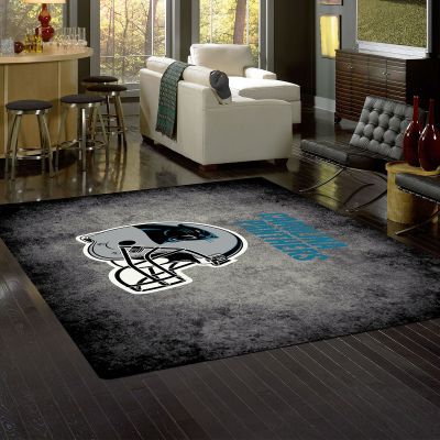 Carolina Panthers Distressed Area Rug