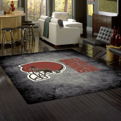 Cleveland Browns Distressed Area Rug