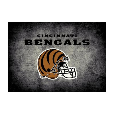 Cincinnati Bengals Distressed Area Rug