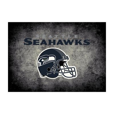 Seattle Seahawks Distressed Area Rug