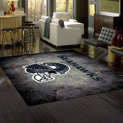 Seattle Seahawks Distressed Area Rug