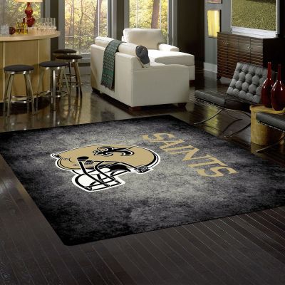 New Orleans Saints Distressed Area Rug