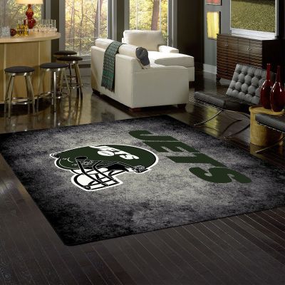 New York Jets Distressed Area Rug