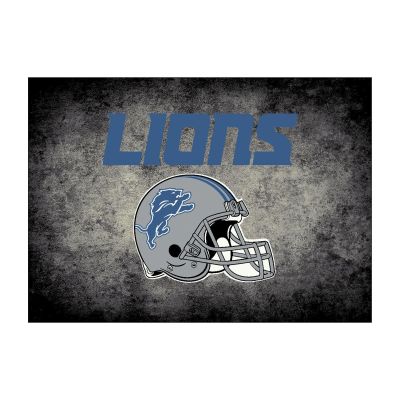 Detroit Lions Distressed Area Rug