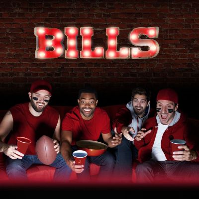 Buffalo Bills Recycled Metal Lighted Sign