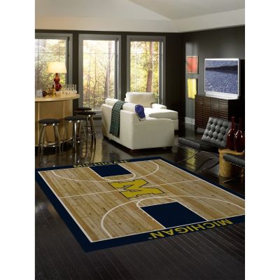 Michigan Wolverines Courtside Area Rug