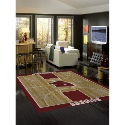 Wisconsin Badgers Courtside Area Rug