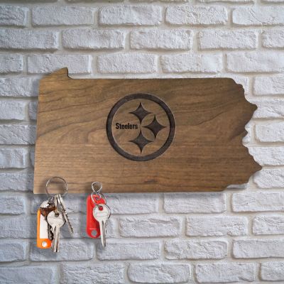 Pittsburgh Steelers Wooden Magnetic Keyholder