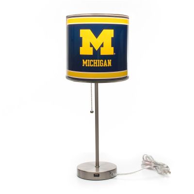 Michigan Wolverines Chrome Desk Lamp