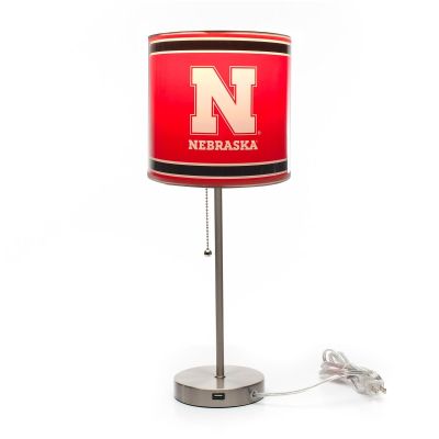 Nebraska Cornhuskers Chrome Desk Lamp