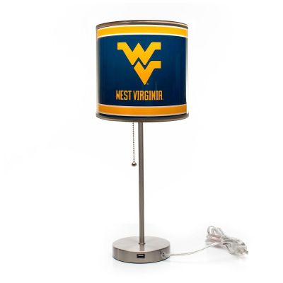 West Virginia Mountaineers Chrome Desk Lamp