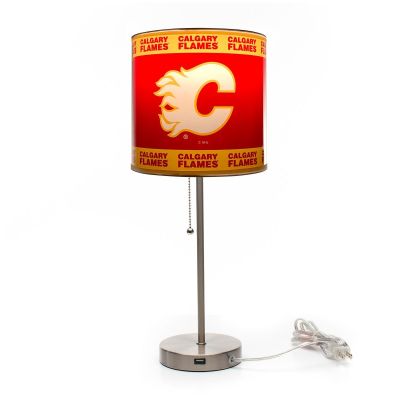 Calgary Flames Chrome Desk Lamp