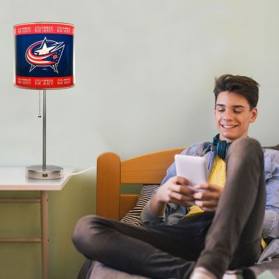 Columbus Blue Jackets Chrome Desk Lamp
