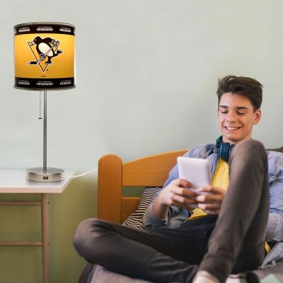 Pittsburgh Penguins Chrome Desk Lamp