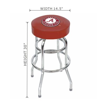 Alabama Crimson Tide Chrome Bar Stool