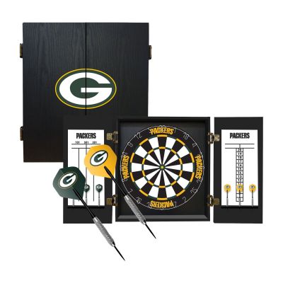 Green Bay Packers Fans Choice Dart Cabinet Set