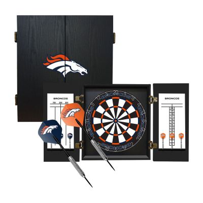 Denver Broncos Fans Choice Dart Cabinet Set