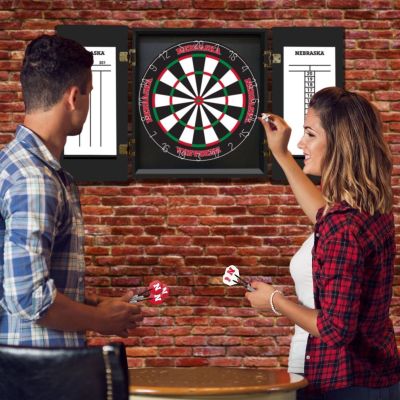 Nebraska Cornhuskers Fans Choice Dart Cabinet Set