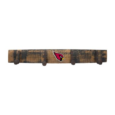 Arizona Cardinals Oak Coat Rack