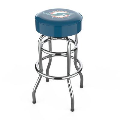 Miami Dolphins Chrome Bar Stool