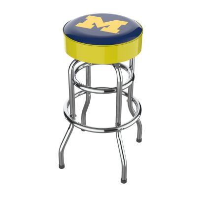 Michigan Wolverines Chrome Bar Stool