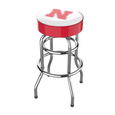 Nebraska Huskers Chrome Bar Stool