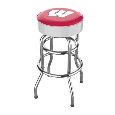 Wisconsin Badgers Chrome Bar Stool