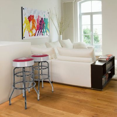 Wisconsin Badgers Chrome Bar Stool