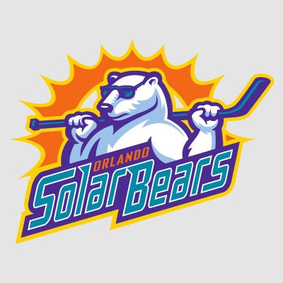 Hockey Wall Decals - Hockey Team Logos - Orlando Solar Bears