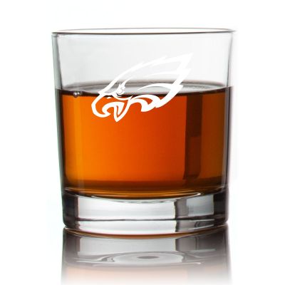 Engraved Philadelphia Eagles Rocks Glass - Personalized Whiskey Glasses - Man Cave Gift Ideas - Gifts For Him - Sports Fanatic Gifts - 2pcs