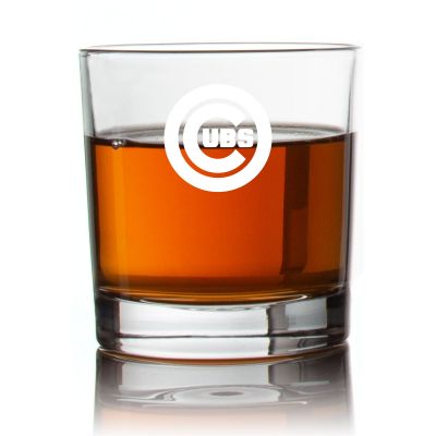 Engraved Chicago Cubs Star Rocks Glass - Personalized Whiskey Glasses - Man Cave Gift Ideas - Gifts For Him - Sports Fanatic Gifts - 2pcs