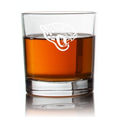 Engraved Jacksonville Jaguars Rocks Glass - Personalized Whiskey Glasses - Man Cave Gift Ideas - Gifts For Him - Sports Fanatic Gifts - 2pcs