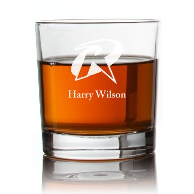 Engraved Robin Rocks Glass - Personalized Whiskey Glasses - Man Cave Gift Ideas - Gifts For Him - 2pcs