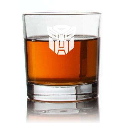 Engraved Transformers Autobots Rocks Glass - Personalized Whiskey Glasses - Man Cave Gift Ideas - Gifts For Him - 2pcs