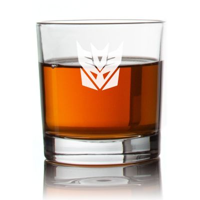 Engraved Transformers Decepticons Rocks Glass - Personalized Whiskey Glasses - Man Cave Gift Ideas - Gifts For Him - 2pcs
