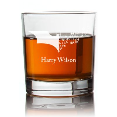 Engraved Batman Joker Symbol Rocks Glass - Personalized Whiskey Glasses - Man Cave Gift Ideas - Gifts For Him - 2pcs