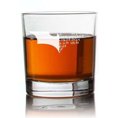 Engraved Batman Joker Symbol Rocks Glass - Personalized Whiskey Glasses - Man Cave Gift Ideas - Gifts For Him - 2pcs