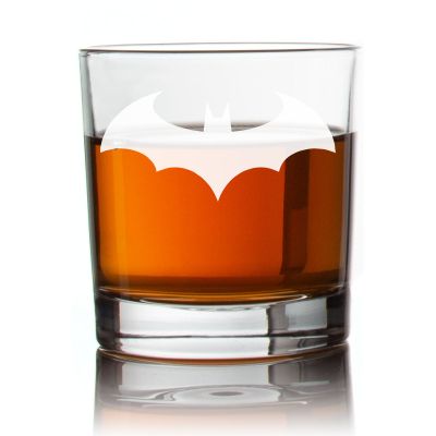 Engraved Batman Modern Rocks Glass - Personalized Whiskey Glasses - Man Cave Gift Ideas - Gifts For Him - 2pcs