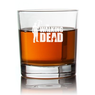 Engraved Daryl Dixon Walking Dead Rocks Glass - Personalized Whiskey Glasses - Man Cave Gift Ideas - Gifts For Him - 2pcs