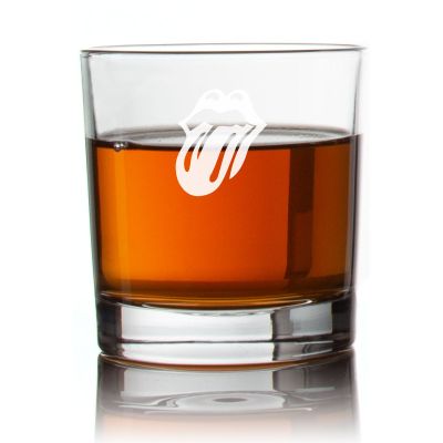 Engraved Tongue Stick Out Rocks Glass - Personalized Whiskey Glasses - Man Cave Gift Ideas - Gifts For Him - 2pcs