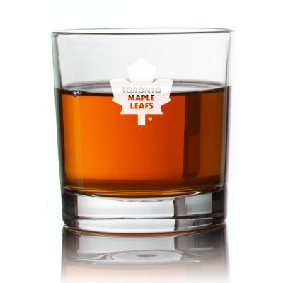 Engraved Hockey Toronto Maple Leafs Rocks Glass - Personalized Whiskey Glasses - Man Cave Gift Ideas - Gifts For Him - Sports Fanatic Gifts - 2pcs