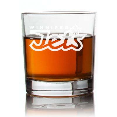 Engraved Hockey Winnipeg Jets Rocks Glass - Personalized Whiskey Glasses - Man Cave Gift Ideas - Gifts For Him - Sports Fanatic Gifts - 2pcs