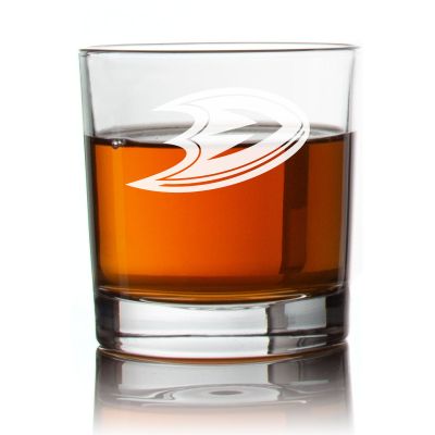 Engraved Hockey Anaheim Ducks Rocks Glass - Personalized Whiskey Glasses - Man Cave Gift Ideas - Gifts For Him - Sports Fanatic Gifts - 2pcs