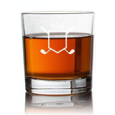 Engraved Golf Rocks Glass - Personalized Whiskey Glasses - Man Cave Gift Ideas - Gifts For Him - 2pcs