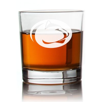 Engraved Penn State Team Rocks Glass - Personalized Whiskey Glasses - Man Cave Gift Ideas - Gifts For Him - 2pcs