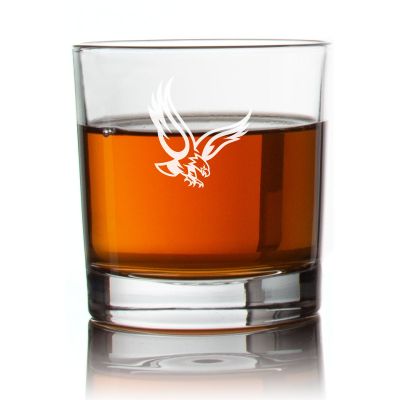 Engraved Eagle Rocks Glass - Personalized Whiskey Glasses - Man Cave Gift Ideas - Gifts For Him - 2pcs