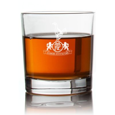 Engraved Tottenham Audere Est Facere Rocks Glass - Personalized Whiskey Glasses - Man Cave Gift Ideas - Gifts For Him - 2pcs